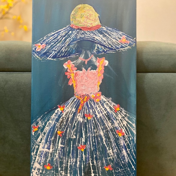 Abstract girl painting